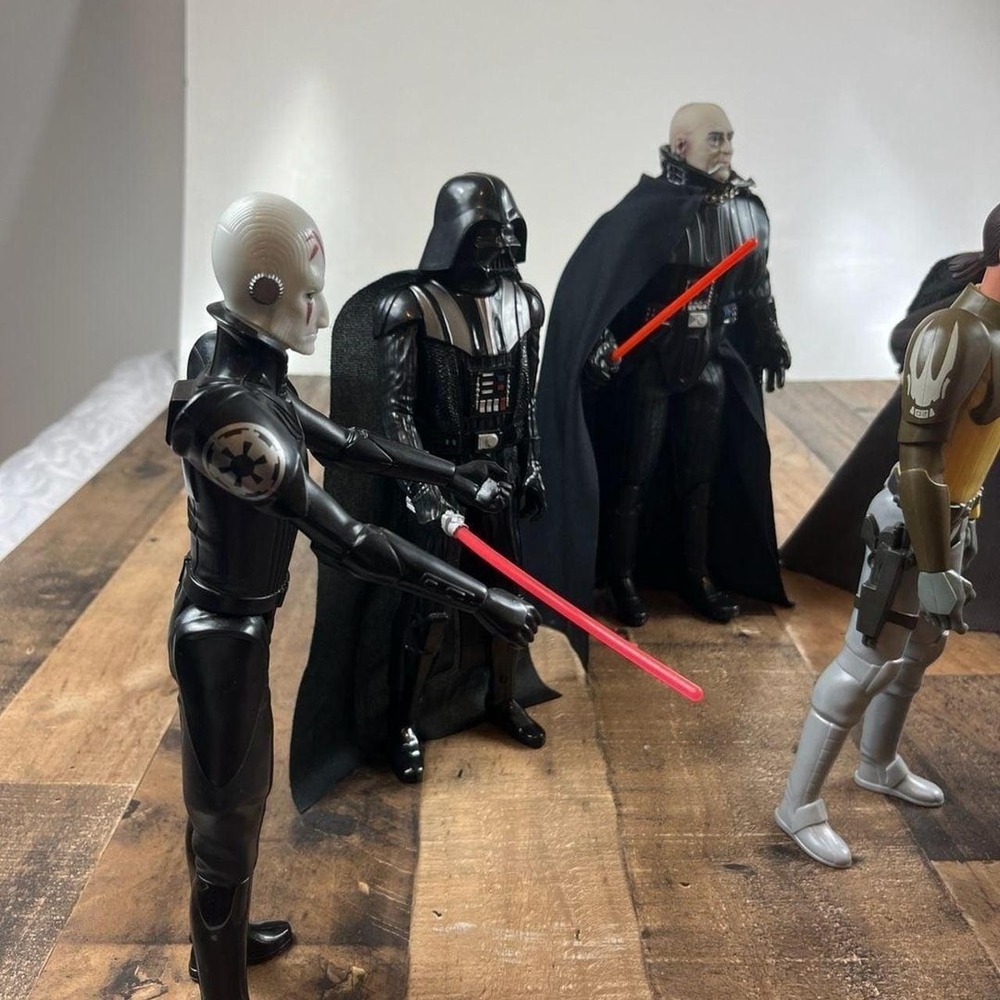 Disney Star Wars Collectible Action Figures Lot Rebels Darth Vader Palpatine